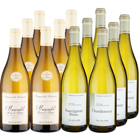 12 Flaschen Genieerpaket Loire Domaine de La Bretonnire Weiwein