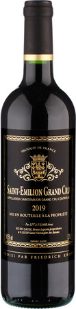 2019 Saint Emilion Grand Cru Etiquette noir - Rotwein