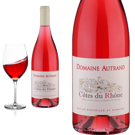 2024 C�tes du Rh�ne Ros� von Domaine Autrand - Ros�wein