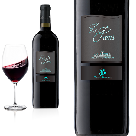 2023 Collioure Le Pams von Terres des Templiers - Rotwein, trocken