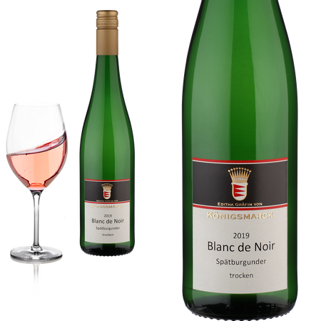 2024 Blanc de Noir trocken Sptburgunder Mosel von Editha Grfin von Knigsmarck - Rosewein
