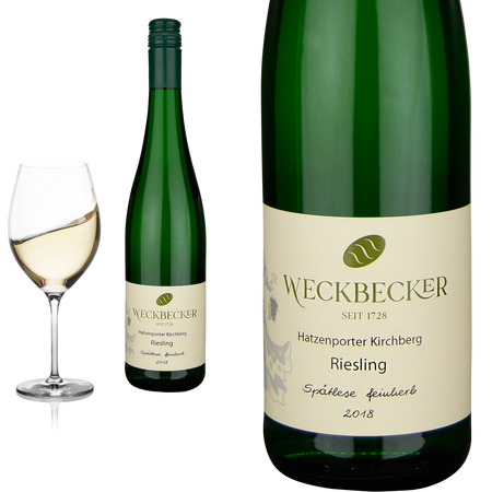 2023 Riesling Sptlese feinherb Hatzenporter Kirchberg von Weckbecker Weingut - Weiwein