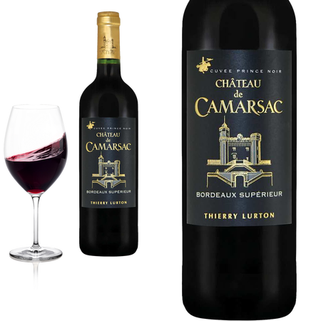 2022 Bordeaux Sup�rieur PRINCE NOIR Ch�teau de Camarsac Thierry Lurton Rotwein