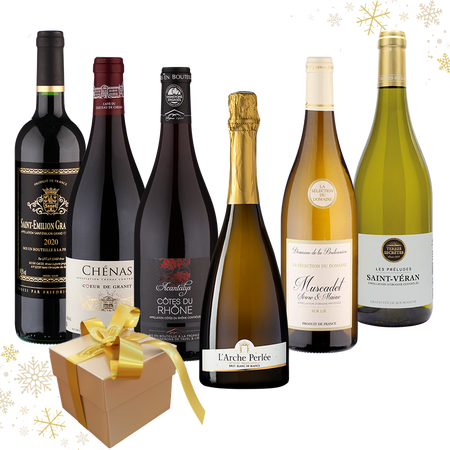 6 Flaschen  WINE & DINE - Paket - Frankreich