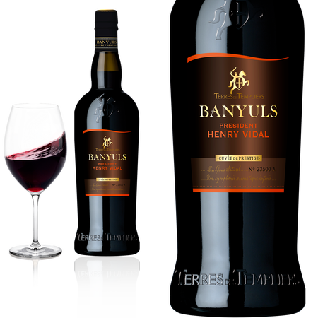 2008 Banyuls Grand Cru PRESIDENT HENRY VIDAL von Terres des Templiers - Rotwein
