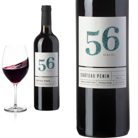 2024 Bordeaux 56 Malbec  von Ch�teau Penin - Rotwein