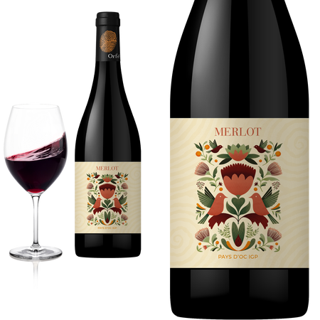 2025 MERLOT  rouge  Celliers dOrf�e - Rotwein