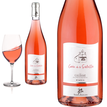 2025 Collioure Ros� Cuv�e de la SALETTE von Terres des Templiers - Ros�wein