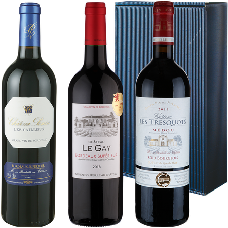 3 Fl. Geschenkpaket Château Bordeaux prämiert