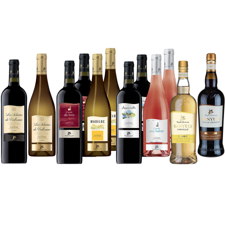 12 Fl. Paket Traumkste  Collioure - Banyuls Terres des Templiers