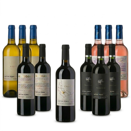 12 Flaschen Bordeaux Probierperpaket von Ch�teau Penin