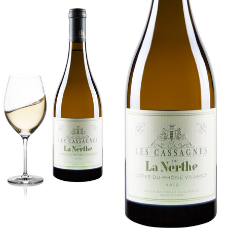 2015 Côtes du Rhône  blanc les Cassagnes von la Nerthe - Weißwein