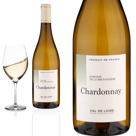 2021 Chardonnay Val de Loire trocken von Domaine de la Bretonnière - Weißwein
