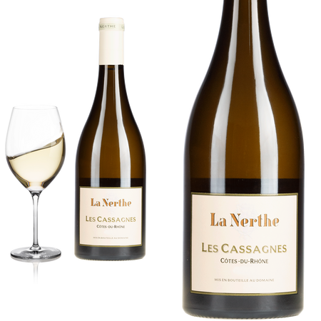 2020 Côtes du Rhône blanc les Cassagnes von la Nerthe - Weißwein