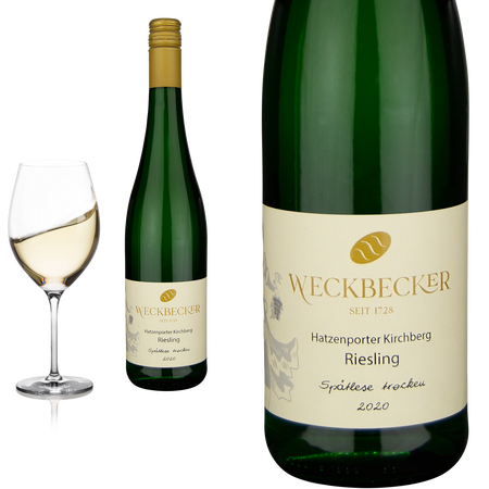 2021 Riesling Spätlese trocken Hatzenporter Kirchberg vov Weingut Weckbecker - Weißwein