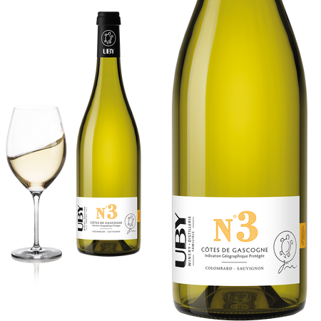 2022 Uby N° 3 Colombard - Sauvignon von Domaine dUby - Weißwein