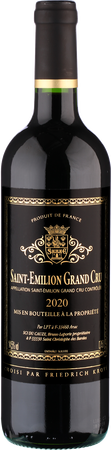 2020 Saint Emilion Grand Cru Etiquette noir - Rotwein