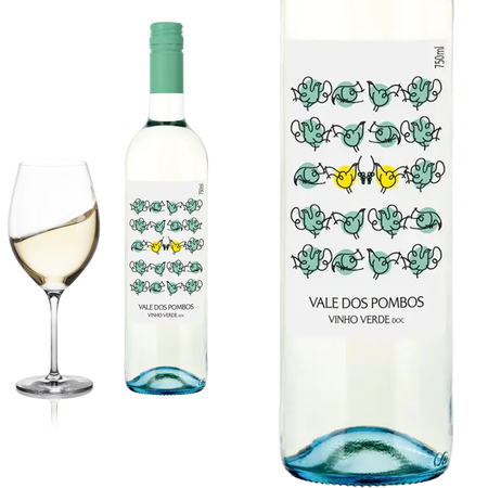 2022 Vinho Verde Branco Vale dos Pombos von Quinta da Lixa - Weisswein
