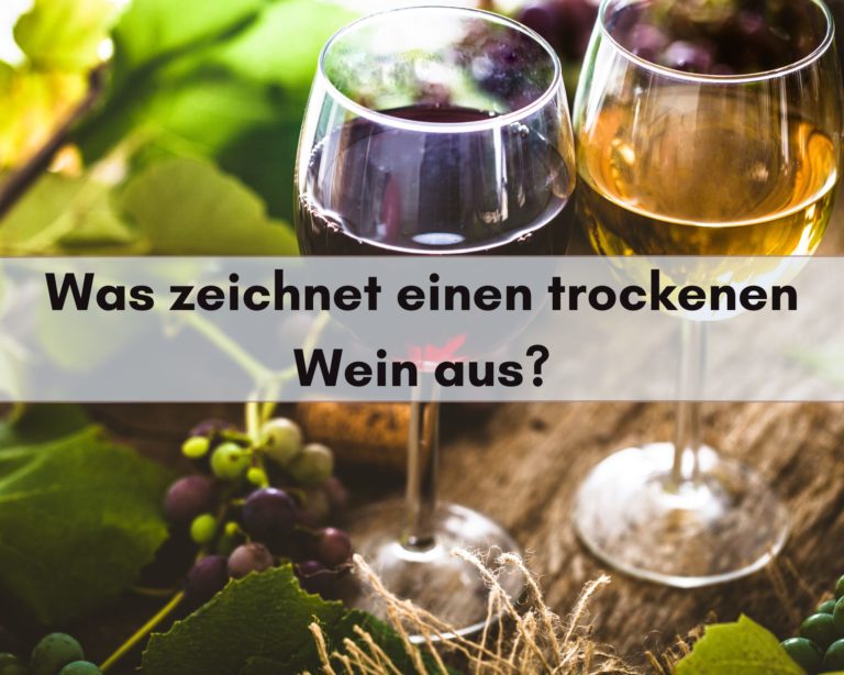 trockenen Wein