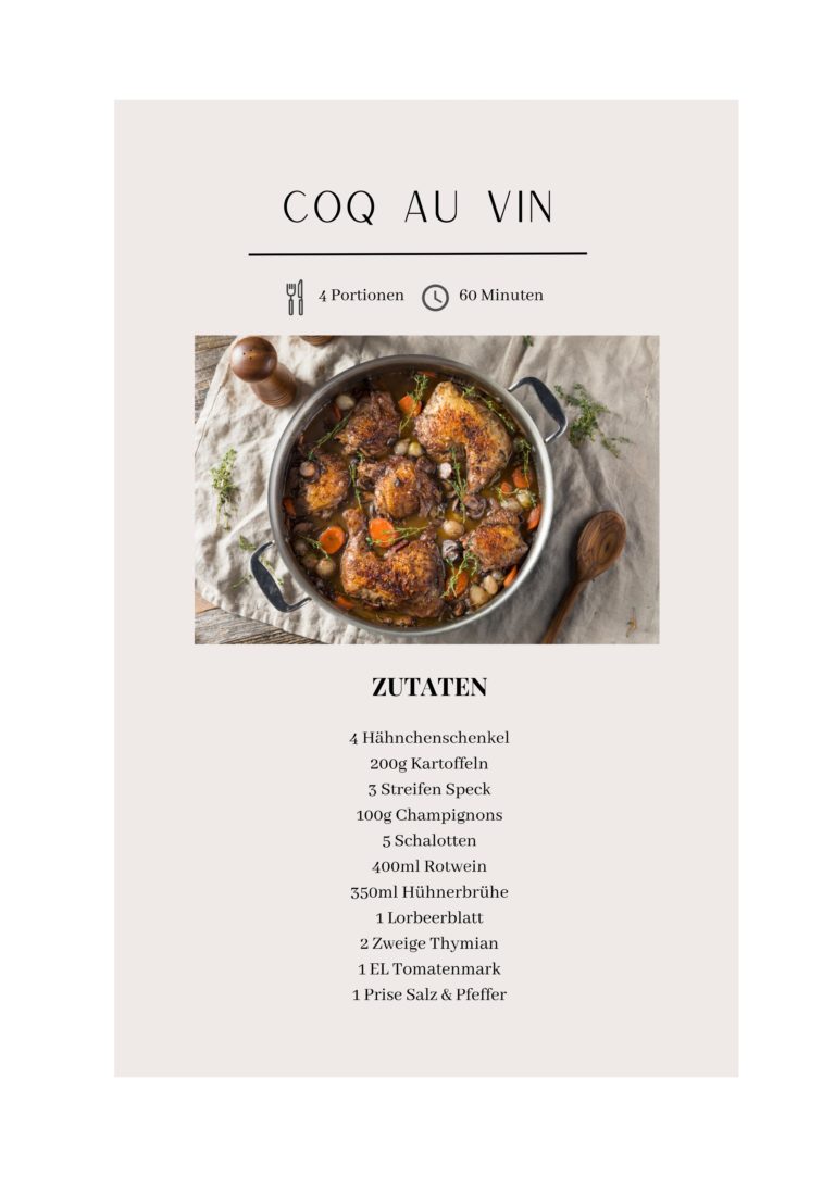 Coq au Vin Rezept Bildnachweis: © Brent Hofacker/Shutterstock.com